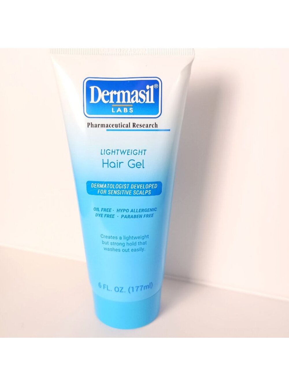 Dermasil Labs Lightweight Hair Gel for Sensitive Scalps 6oz Sealed New